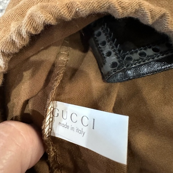 GUCCI GG BLACK/GRAY PATENT LEATHER BOOTS, SIZE 37.5 - Picture 10 of 14